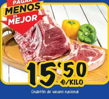 Chuletón De Vacuno Nacional