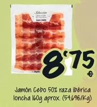 Jamon Cebo 50% Raza Iberica Loncha