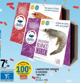 Delfín - Langostino Crudos O Cocidos