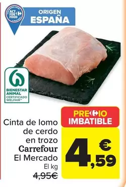 carrefour - Cinta de lomo de cerdo en trozo