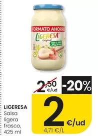Ligeresa - Salsa Ligera Frasco