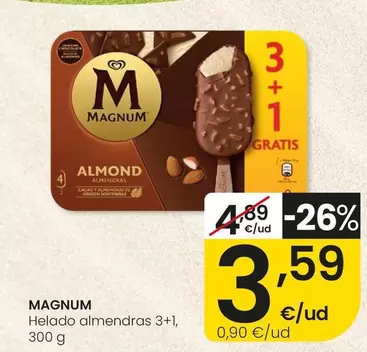 Magnum - Helado Almendras 3+1