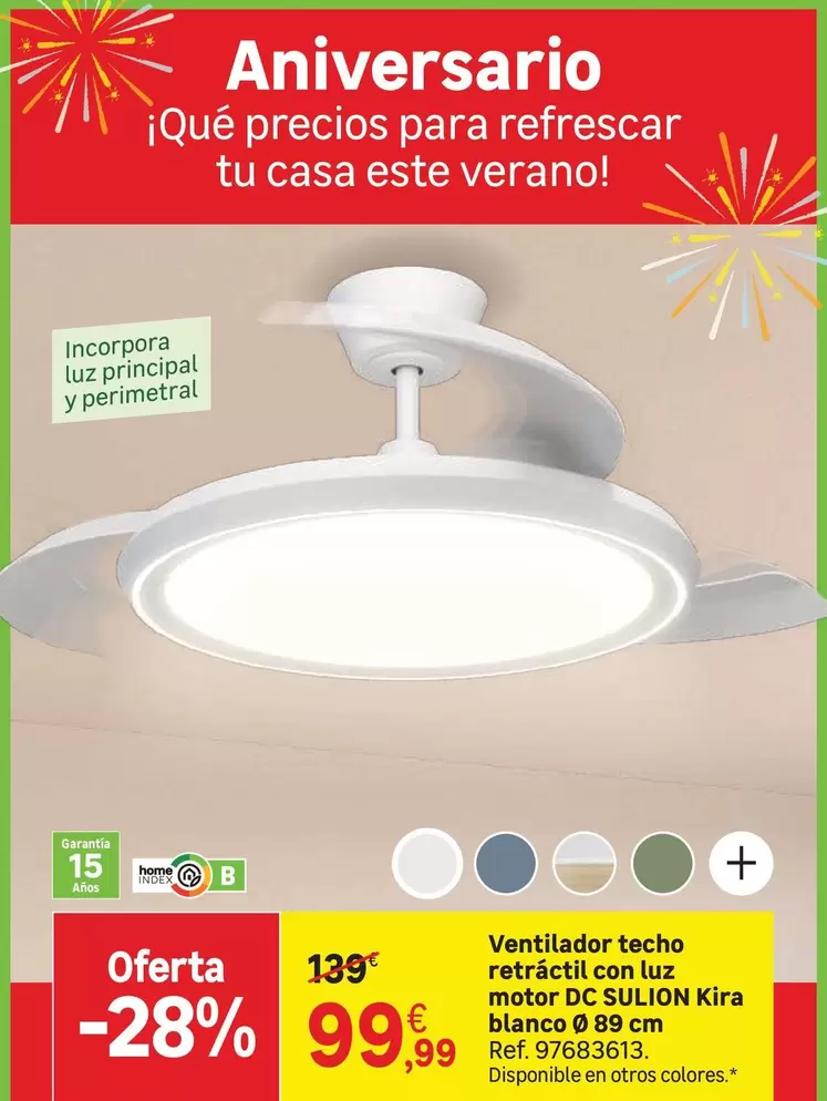 LG - Ventilador Techo Rectact100 Nuz Macro Pic Solunkira