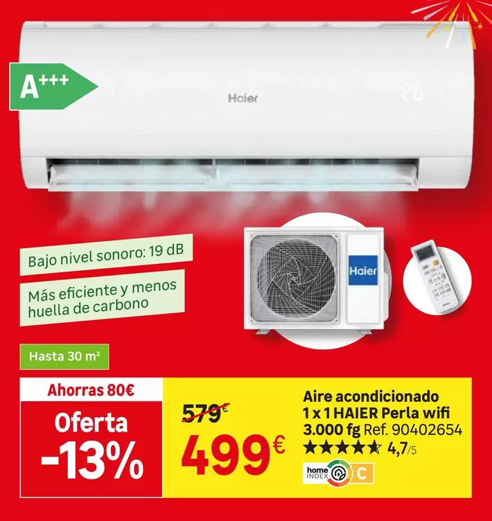 Haier - Aire Acondicionado Perla Wifi