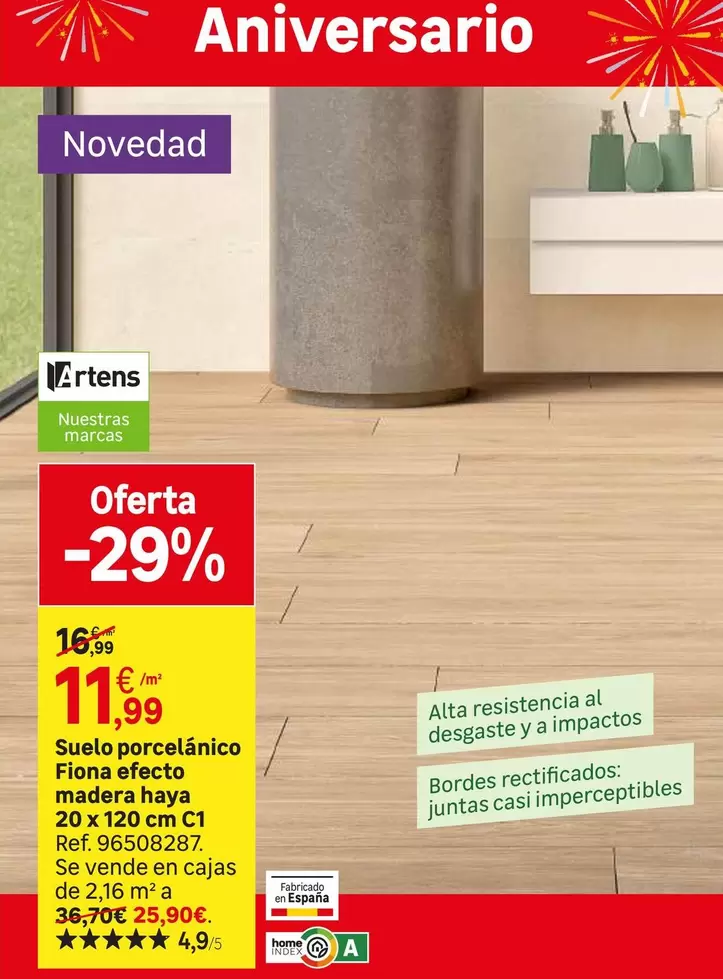 Argente - Suelo Porcelanico Filona Efecto Madera