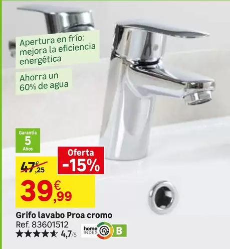home - Grifo Lavabo Proa Cromo