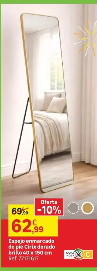 home - Espollo Enmarcado De Piel Cinta Cortado