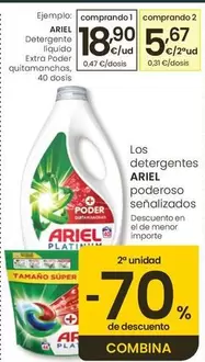 Ariel - Detergente Liquido Extra Poder Quitamanchas