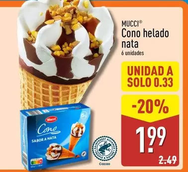Mucci - Cono Helado Nata