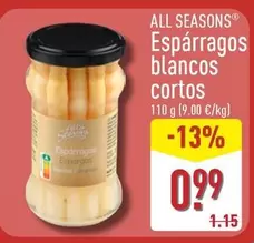All Seasons - Esparragos Blancos Cortos