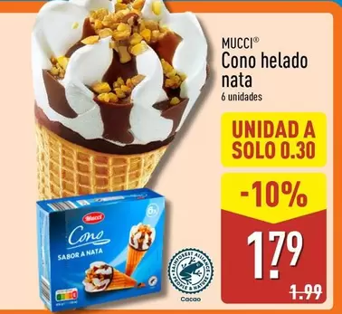 Mucci - Cono Helado Nata