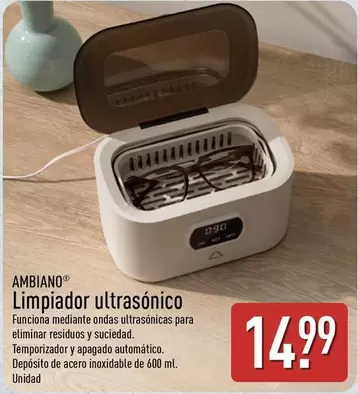 Ambiano - Limpiador Ultrasonico
