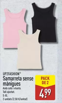 Up2fashion - Samarreta Sense Maniques