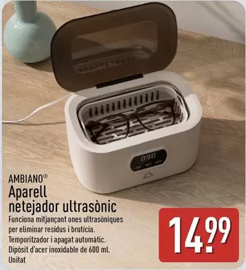 Ambiano - Aparell Netejador Ultrasonic