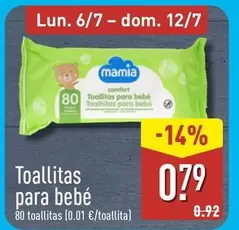 Mamia - Toallitas Para Bebé