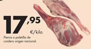 Pierna O Paletilla De Cordero Origen Nacional