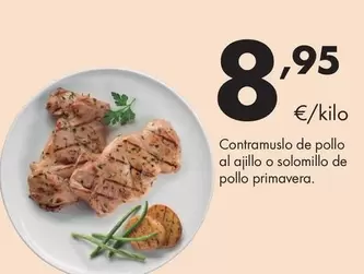 Contramuslo De Pollo Al Ajillo O Solomillo De Pollo Primavera