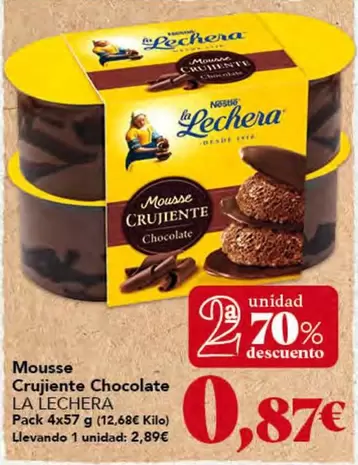 La Lechera - Mousse Crujiente Chocolate