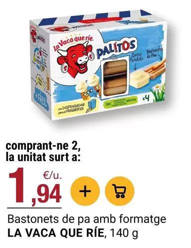 La vaca que ríe - Bastonets De Pa Amb Formatge