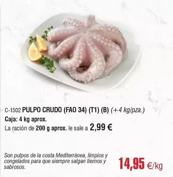 Costa - Pulpo Crudo