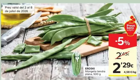 Eroski - Mongeta Tendra Plana