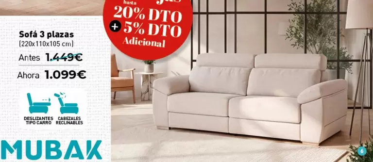 Sofa 3 Plazas