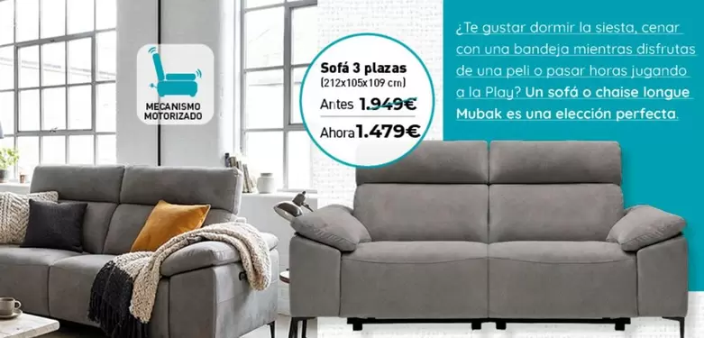 play - Sofá 3 Plazas