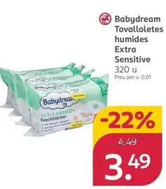 Babydream - Tovalloletes Humides Extra Sensitive