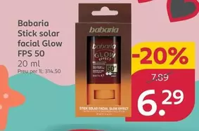 Babaria - Stick Solar Facial Glow FPS 50