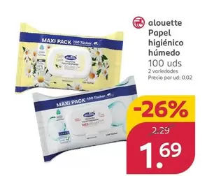 Alouette - Papel Higiénico Húmedo