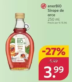 Enerbio - Sirope De Arce