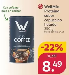 WellMix - Proteina Sabor Capuccino Helado