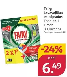 Fairy - Lavavajillas En Capsulas Todo En 1 Limon