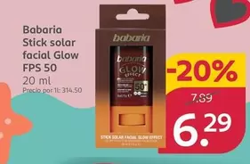Babaria - Stick Solar Facial Glow FPS 50