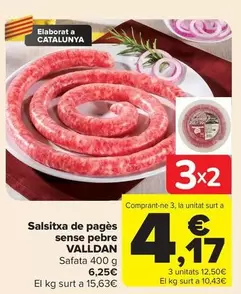 Valldan - Salsitxa De Pagès Sense Pebre