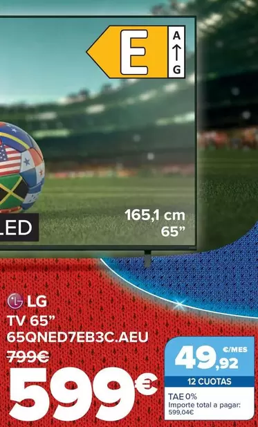 LG - TV 65" 65QNED7EB3C.AEU