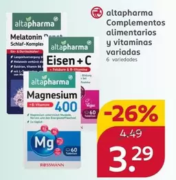 Altapharma - Complementos Alimentarios Y Vitaminas Variadas