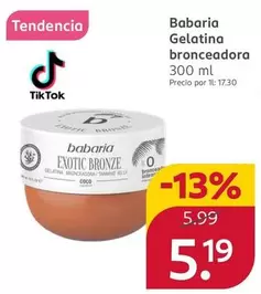 Babaria - Gelatina Bronceadora