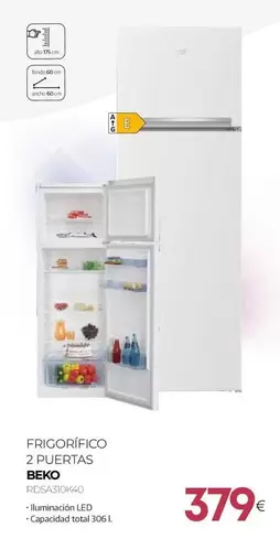 Beko - Frigorífico 2 Puertas