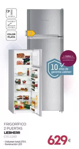 Liebherr - Frigorifico 2 Puertas