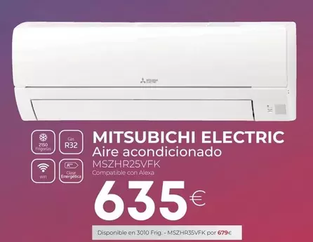 Mitsubishi Electric -Aire Acondicionado MSZHR25VFK