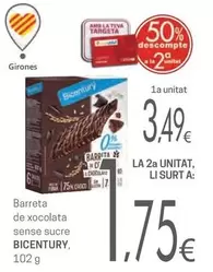 Bicentury - Barreta De Xocolata Sense Sucre