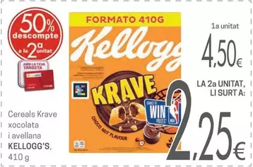 Kellogg's - Cereals Krave Xocolata I Avellana
