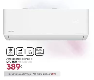Daitsu - Acondicionado Artic DS-9KZ