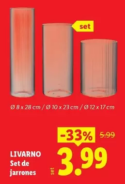 Livarno - Set De Jarrones