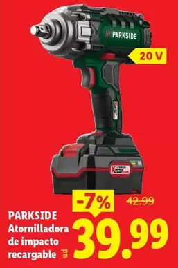 Parkside - Atornilladora De Impacto Recargable