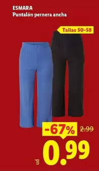 Esmara - Pantalon Pernera Ancha