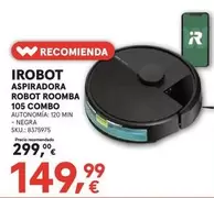 Irobot - Aspiradora Robot Roomba 105 Combo