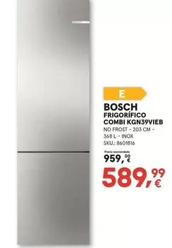 Bosch - Frigorífico Combi KGN39VIEB