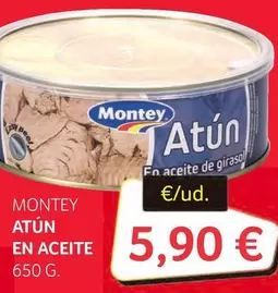 Montey - Atún En Aceite De Girasol